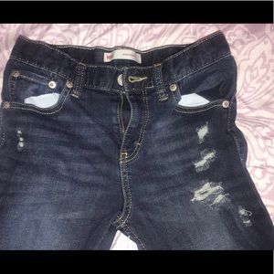 Girls distressed size 12 girlfriend jeans